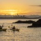 Kayaking at sunset