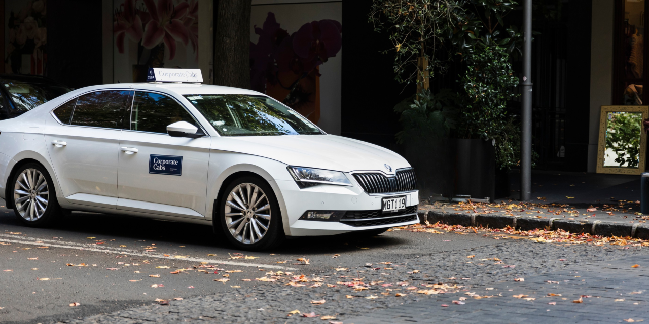 Corporate Cabs car parked