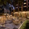 Terrace with lights