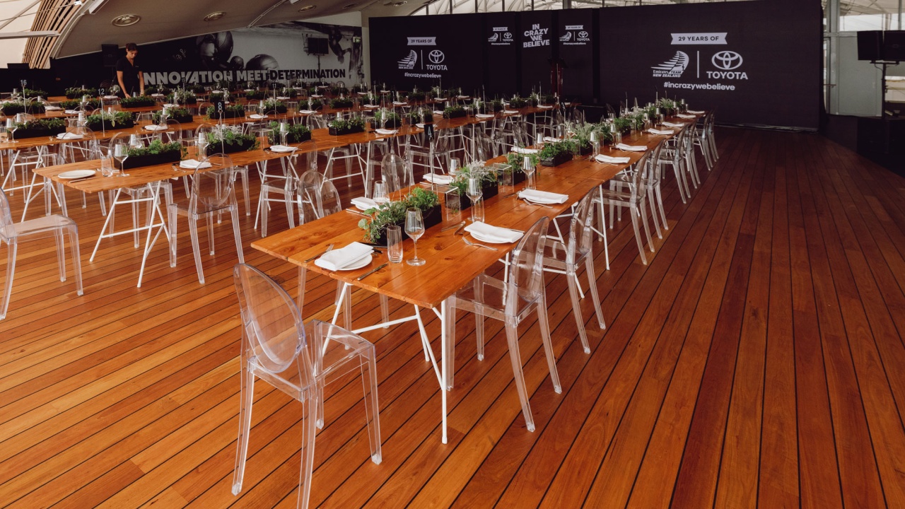 Integrated Client Event Entertainment theming and AV experience