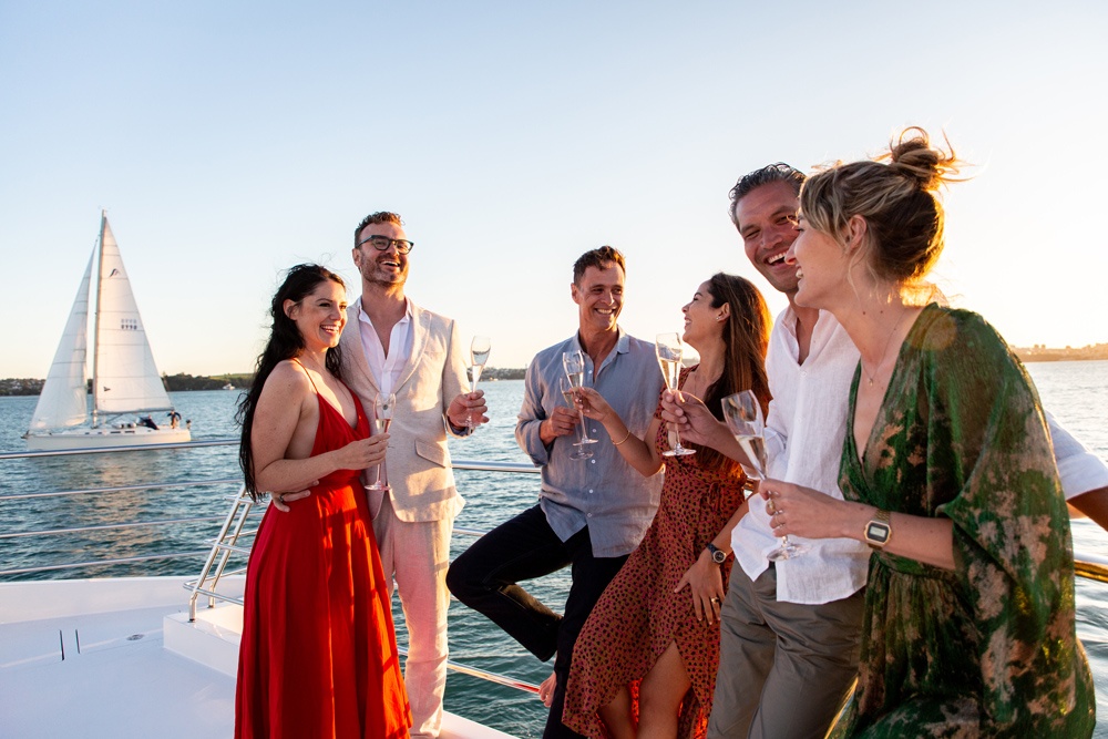 People enjoying a cruise