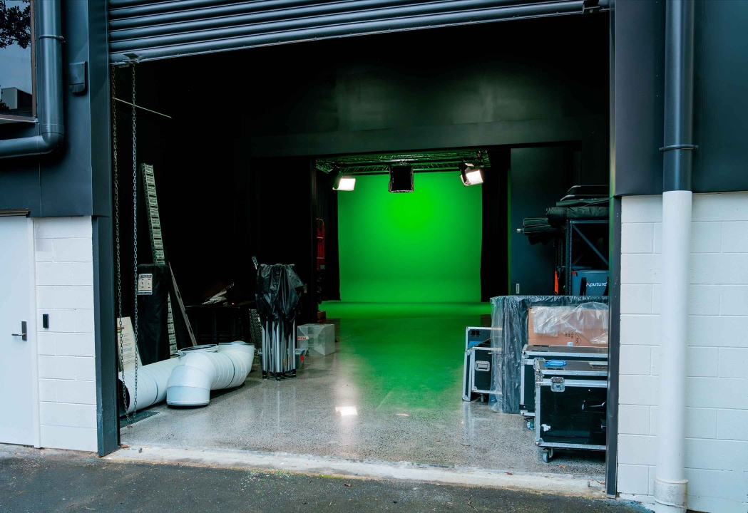 Outside Viva La Dirt League Greenscreen Studios in Henderson