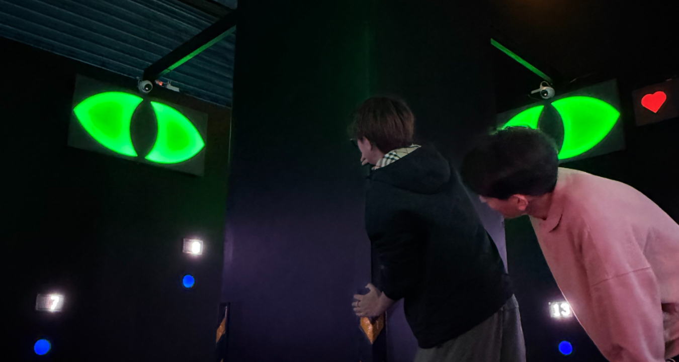 The Eye room which you need to hide on time